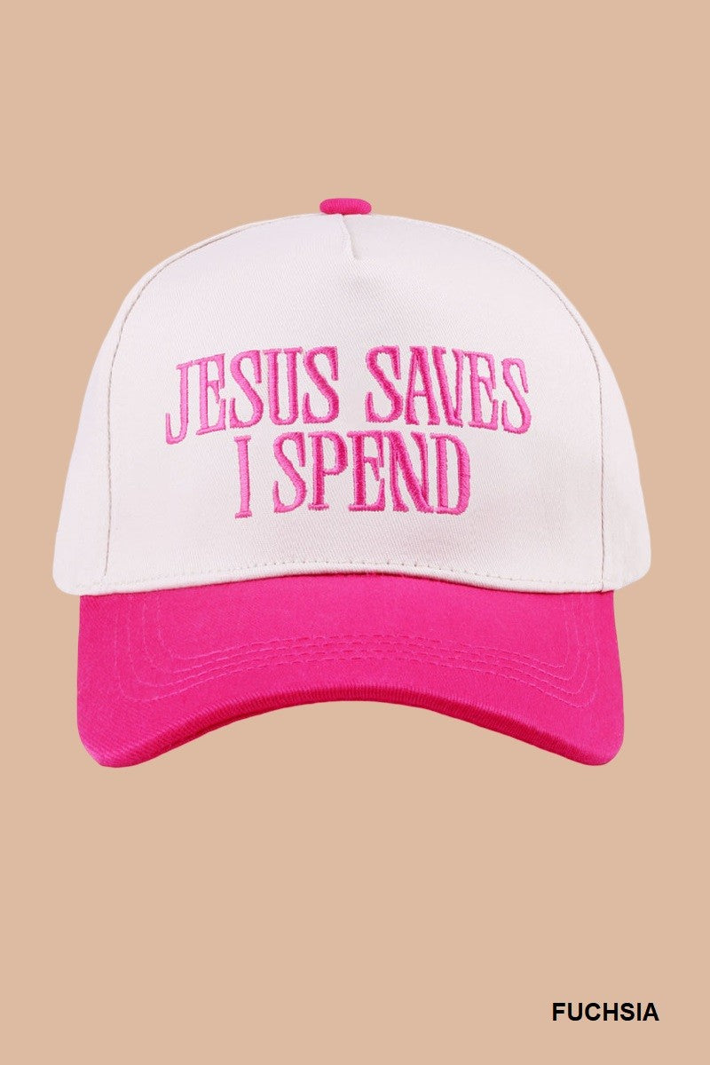 Jesus Saves I Spend Hat
