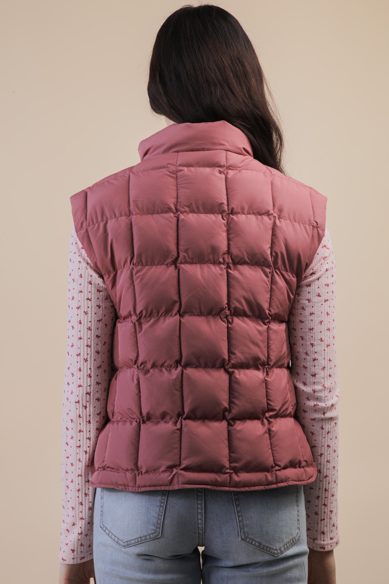 Solid Puffer Padded Vest