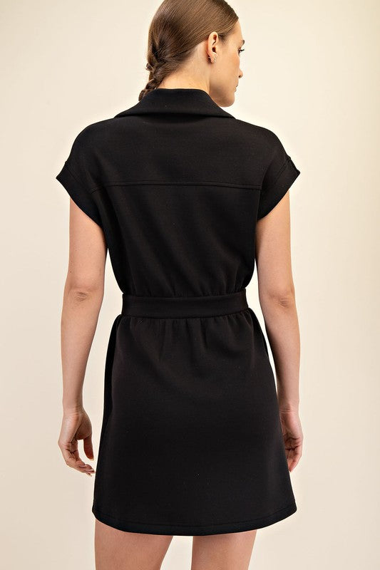 Scuba Luxe Mini Dress - 1 XS left