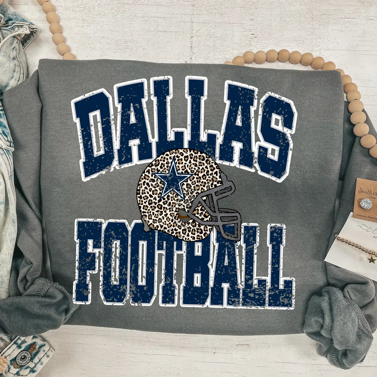 Cowboys Football Varsity Block Sweatshirt