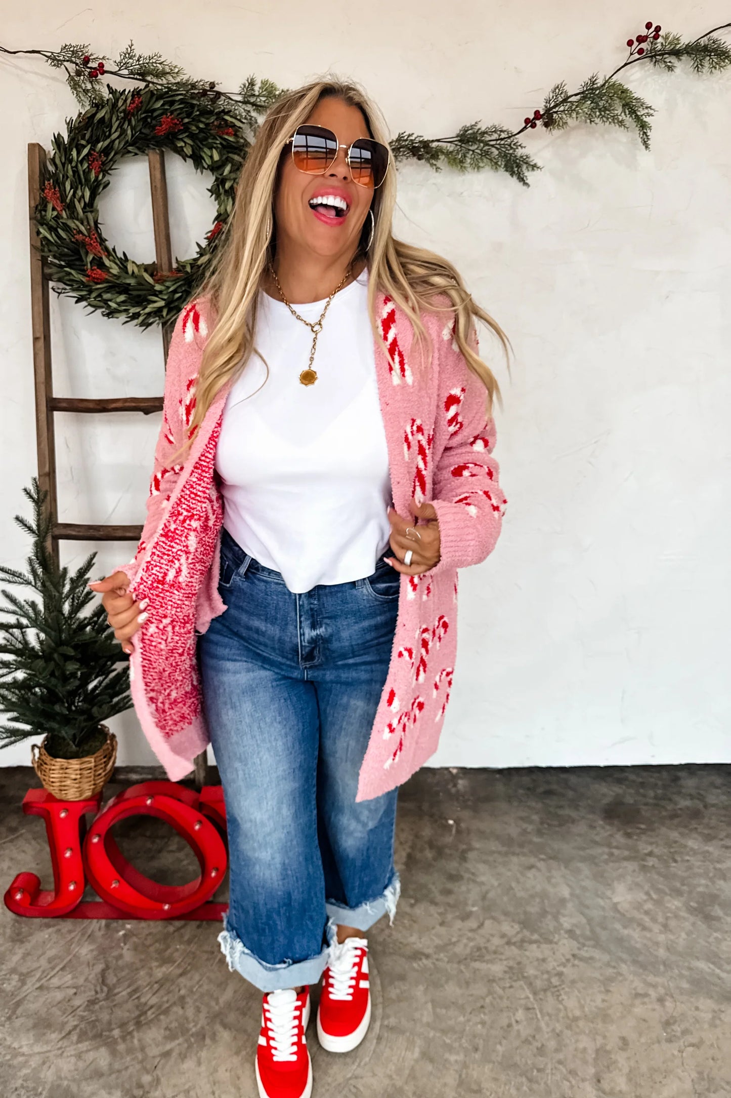 Candy Cane Cloud Cardigan PREORDER
