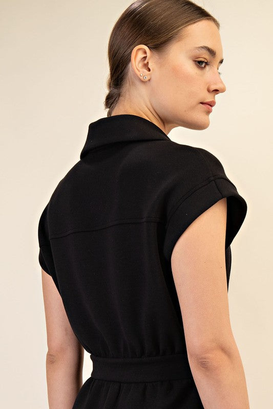 Scuba Luxe Mini Dress - 1 XS left