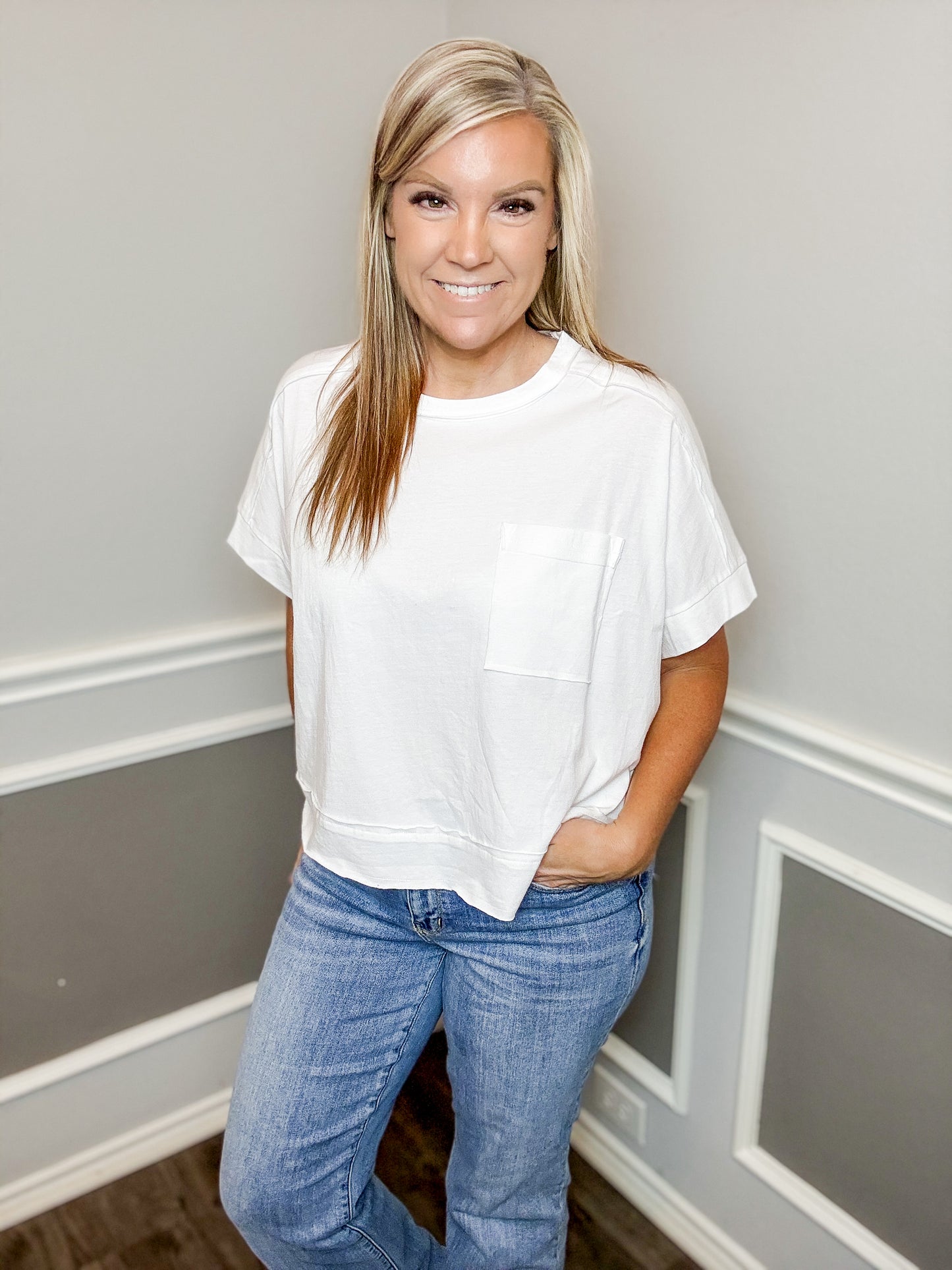 Exposed Seam Oversized Tee