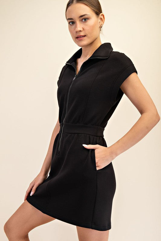 Scuba Luxe Mini Dress - 1 XS left