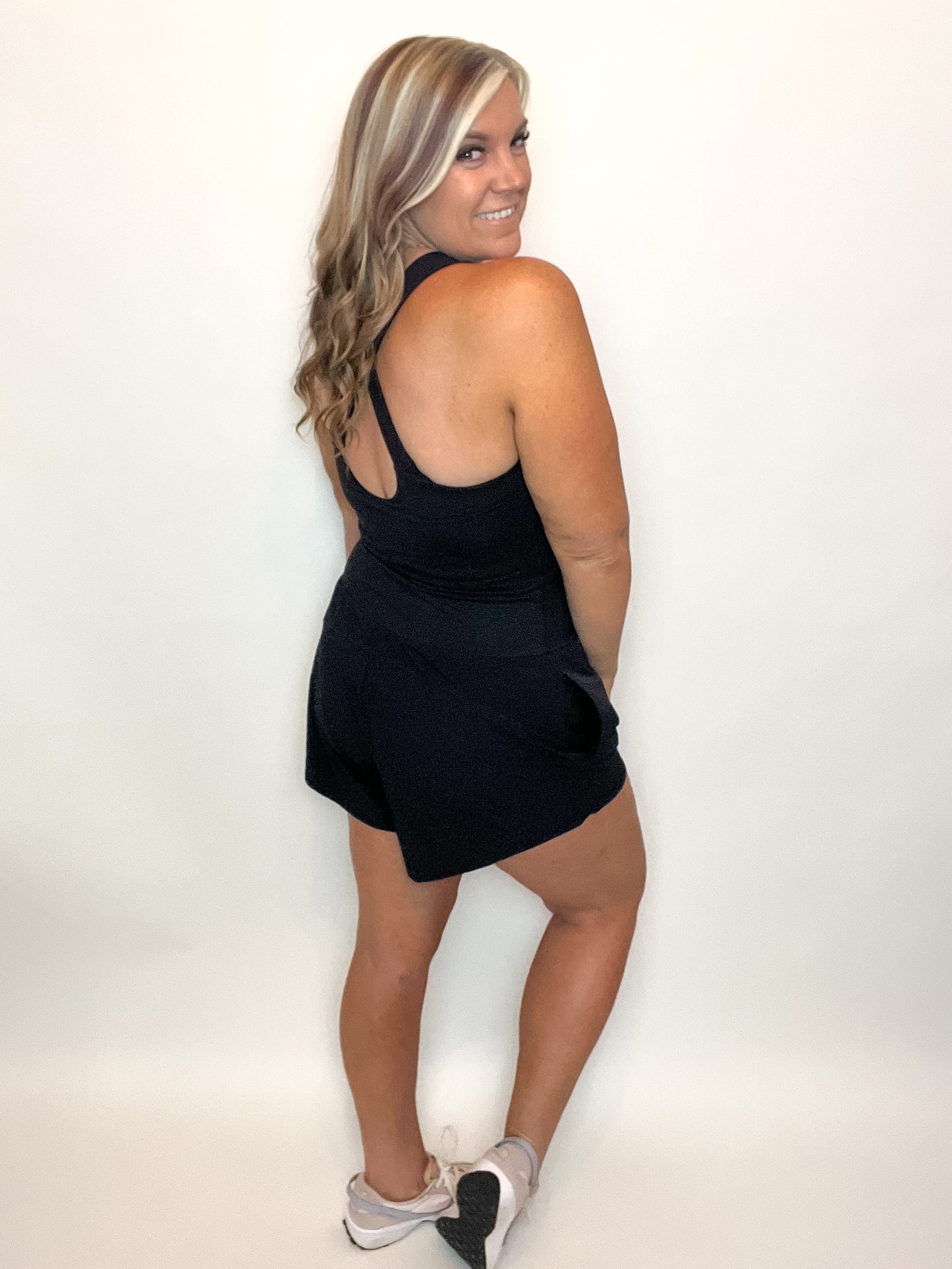 Butter Nylon Active Romper PLUS