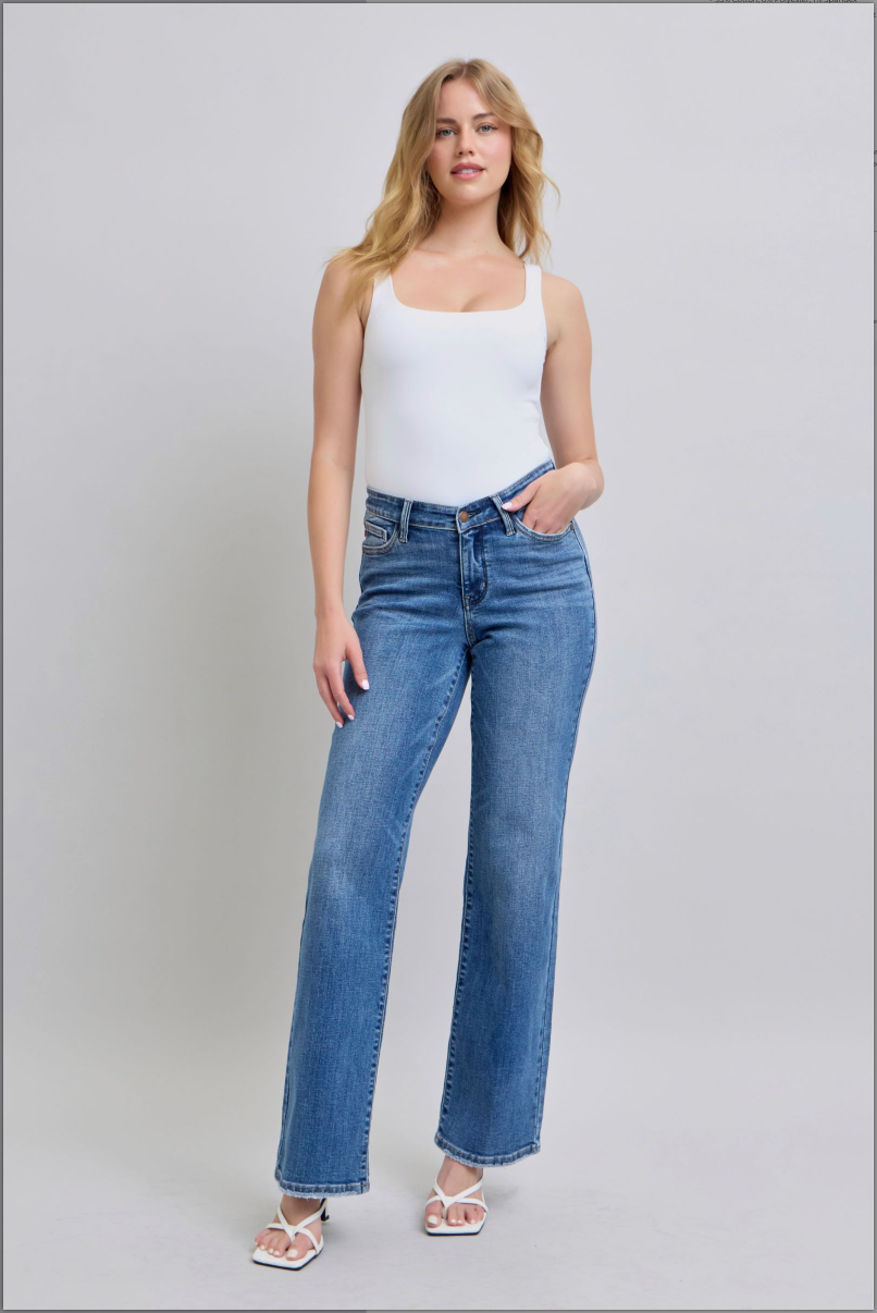 Judy Blue Vintage Wash Straight Jeans
