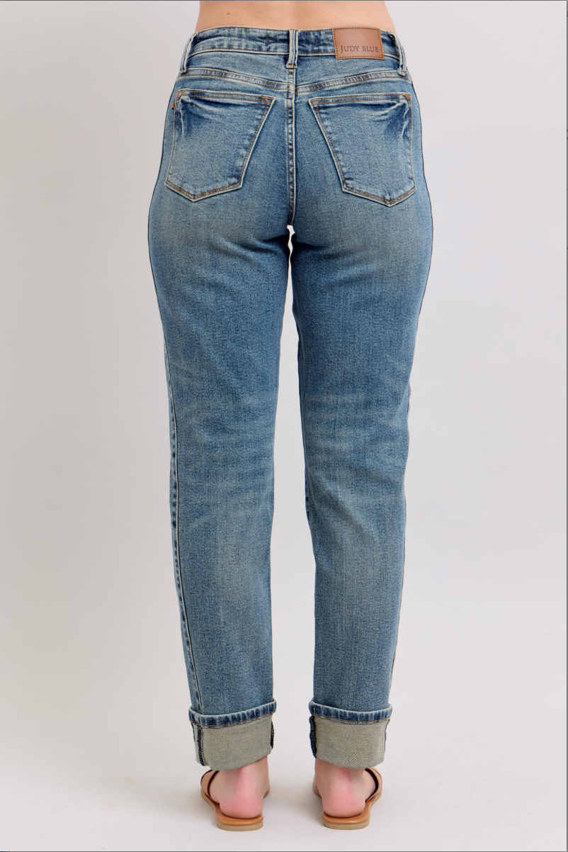 Judy Blue Vintage Wash Boyfriend Jeans