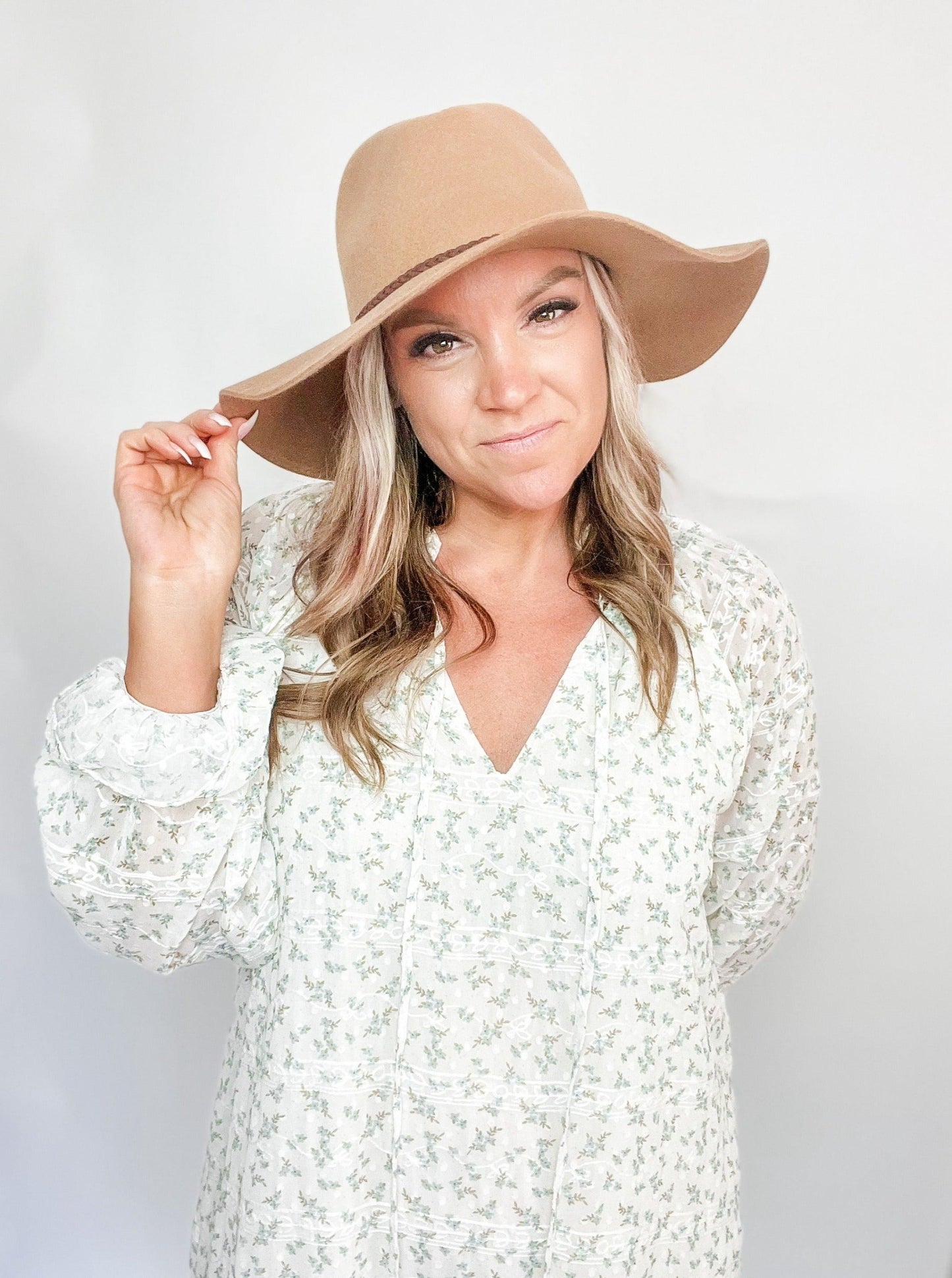 Wool Wide Brim Panama Hat