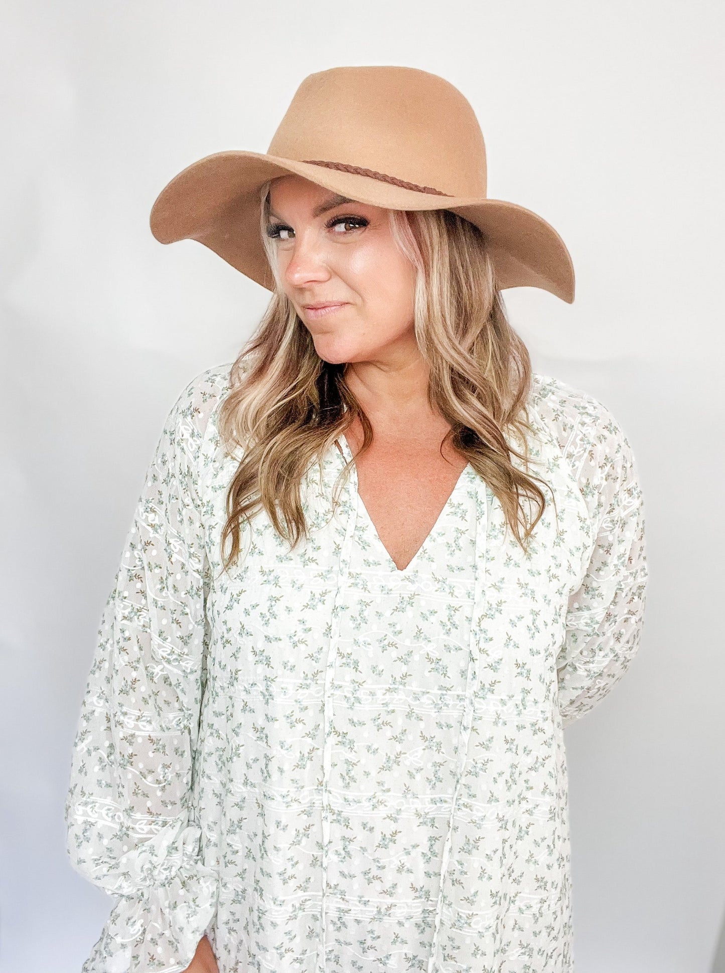 Wool Wide Brim Panama Hat