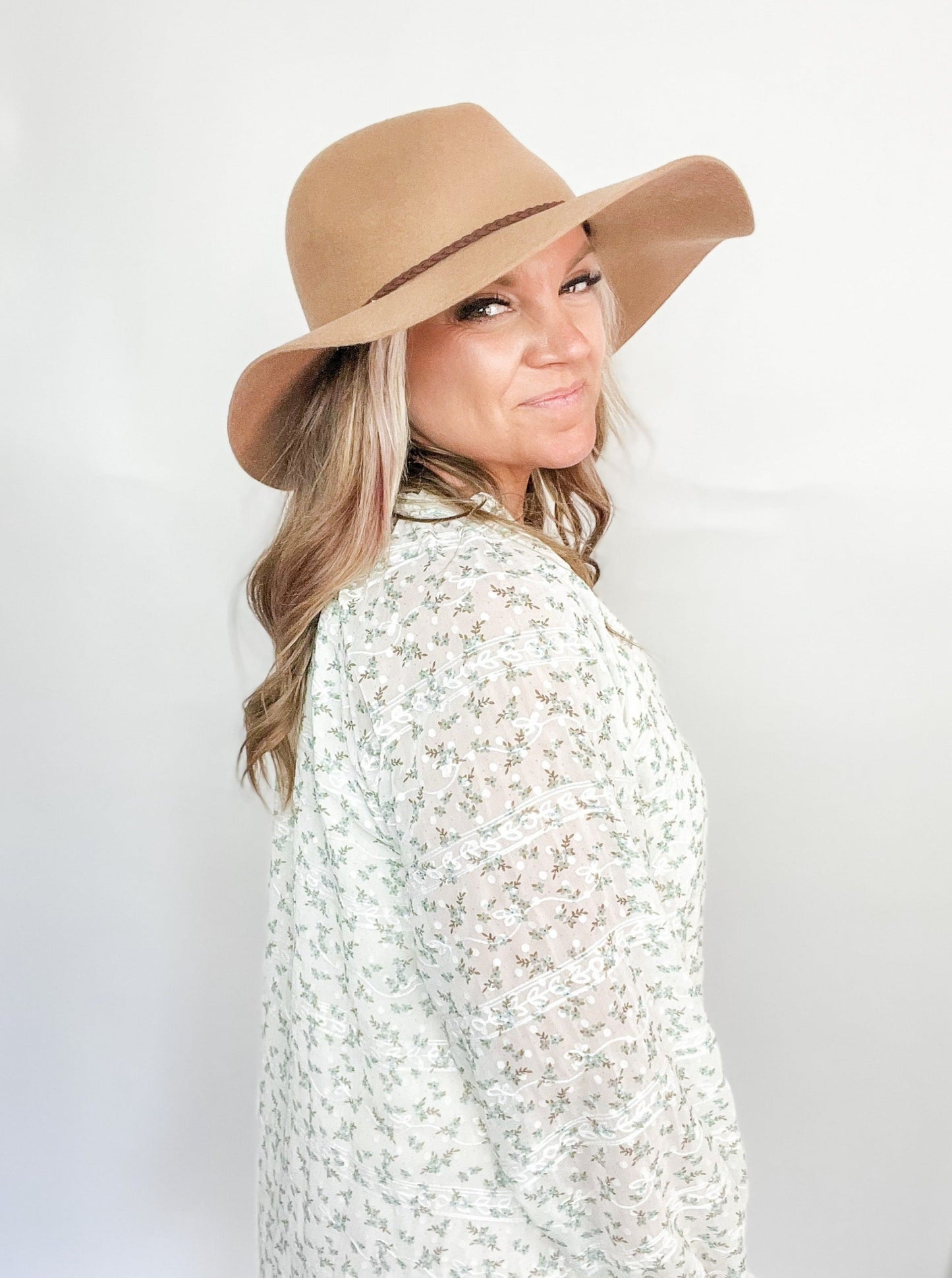 Wool Wide Brim Panama Hat