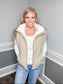 Quilted Zip Up Fleece Lined Puffer Vest