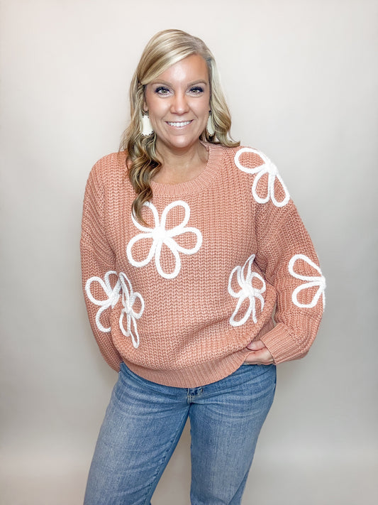 Flower Stitch Sweater