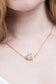 Geometric Faux Druzy Necklace |Gold|
