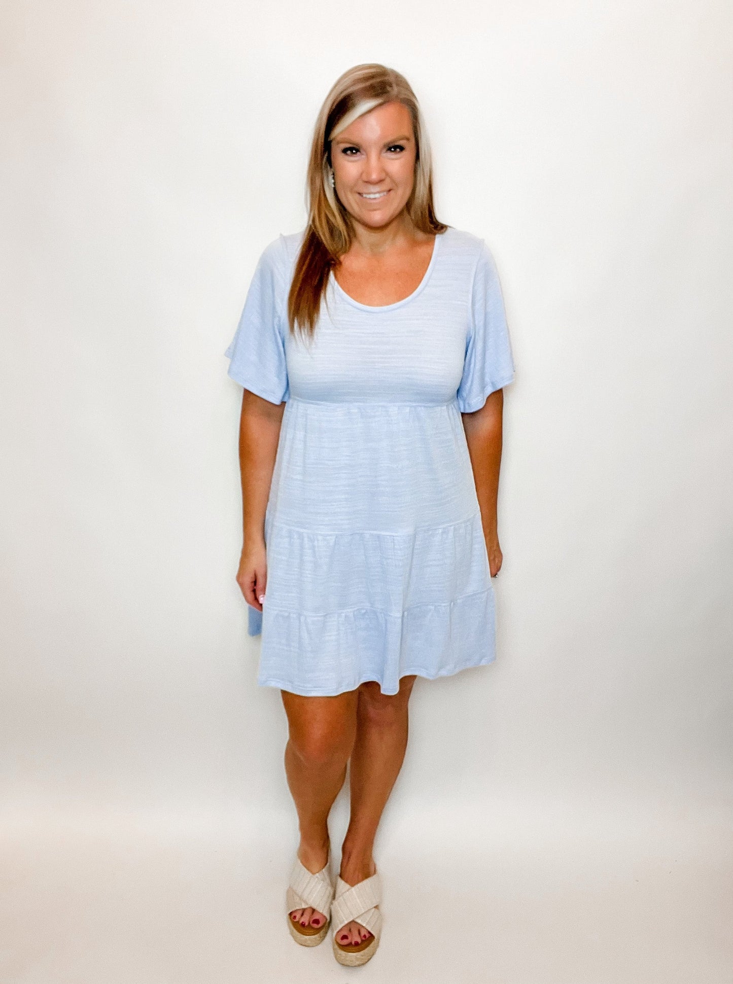 Tiered Babydoll Dress - 1 medium left