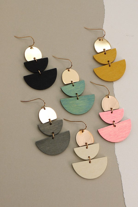 Half Moon Drop Earrings