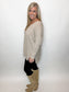 Hi-Low Sweater |Light Mocha|