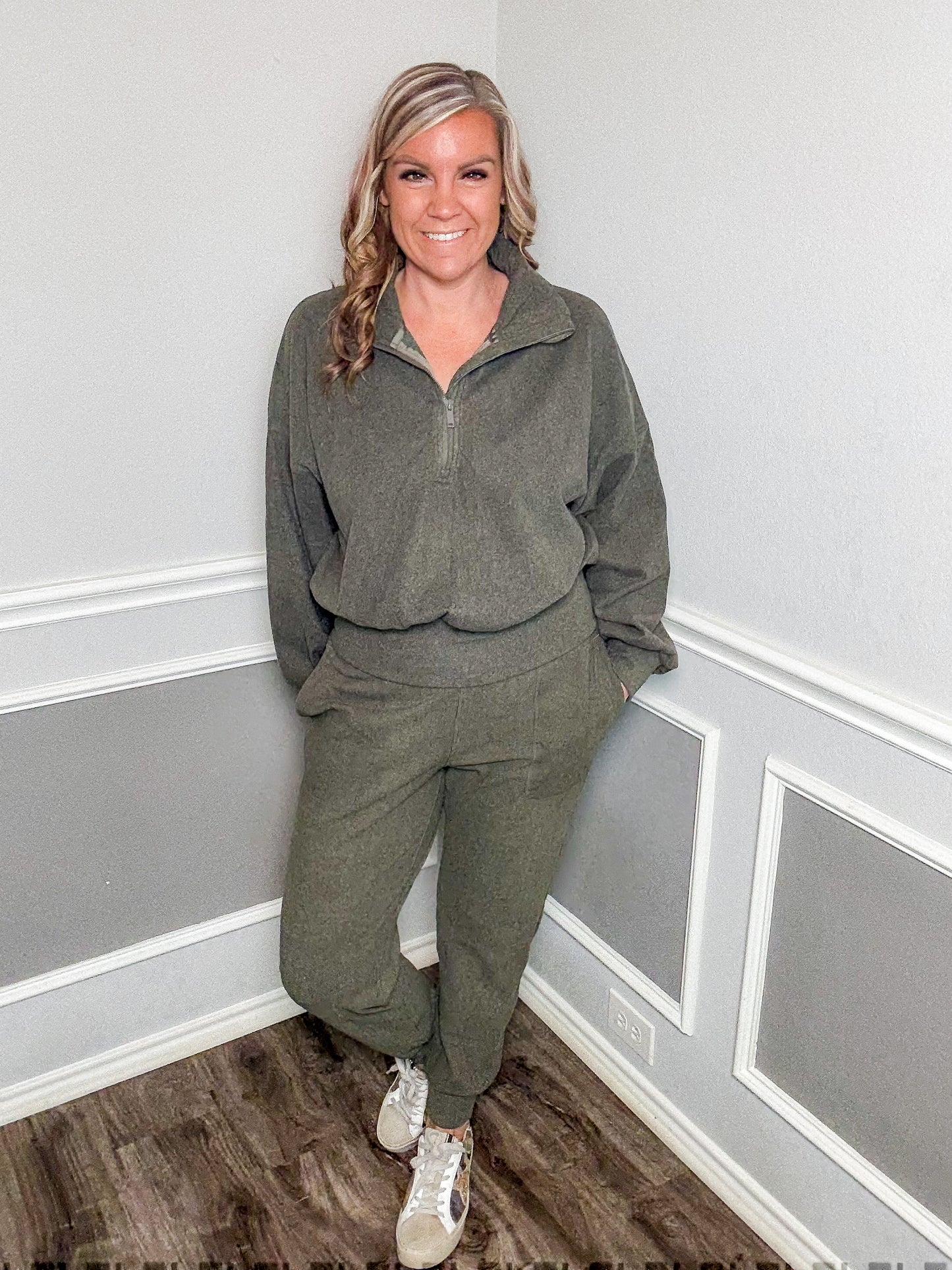 RIb Brush Joggers |Olive|