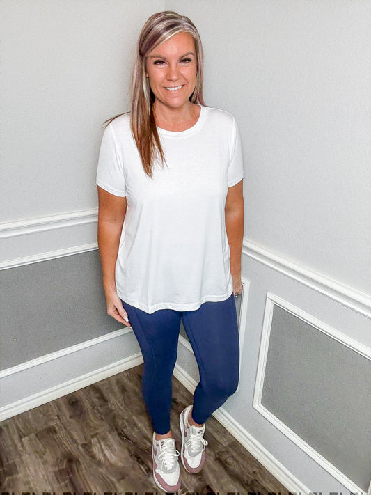 Viscose Modal Short Sleeve Top