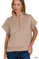 Scuba High Neck Half Zip Top