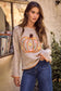 Pumpkin Floral Embroidered Sweater