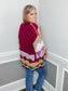 Wavy Colorblock Hand Crochet Knit Cardigan