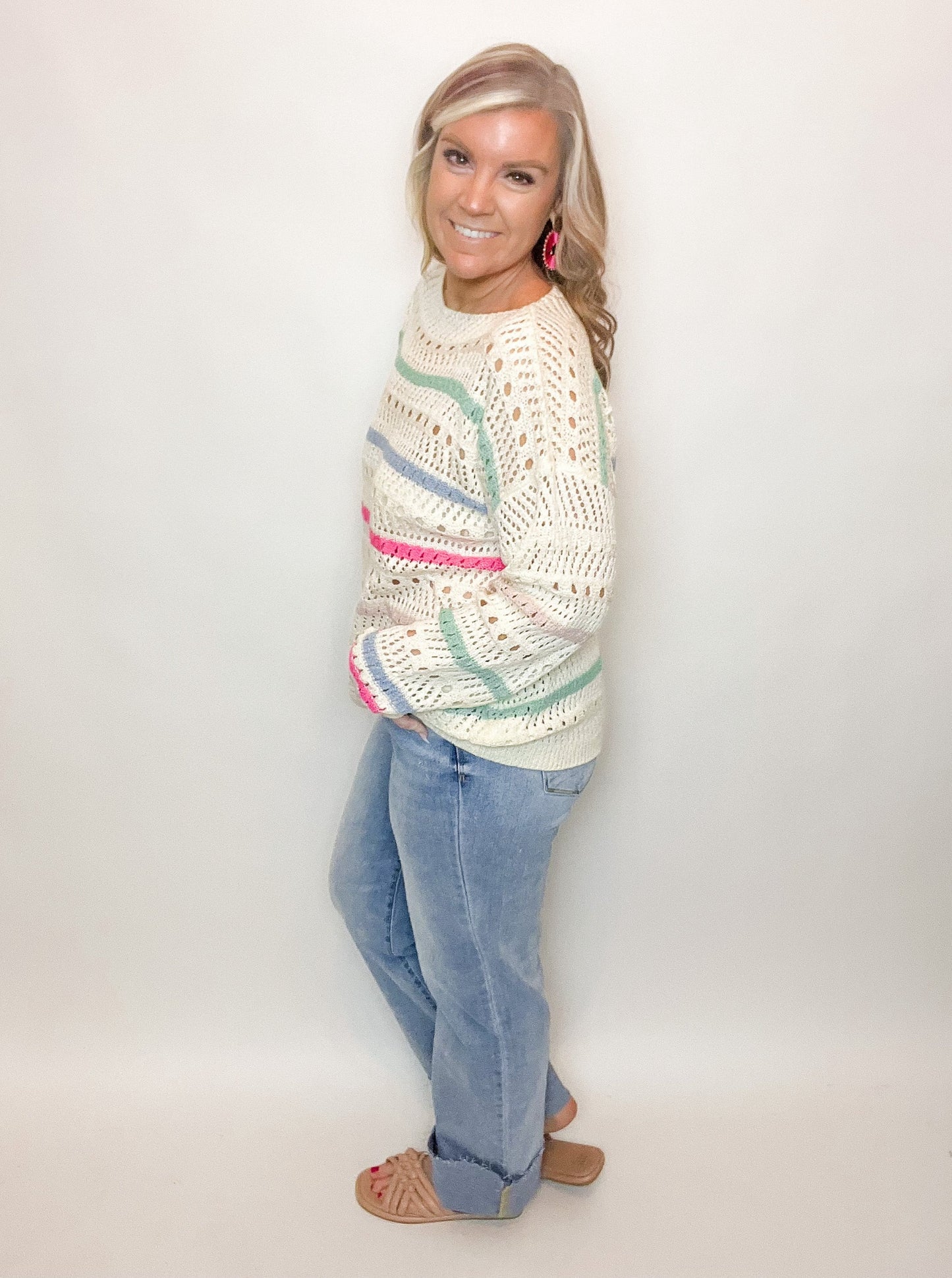 Pointelle Sweater