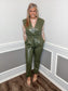 Faux Leather Jumpsuit