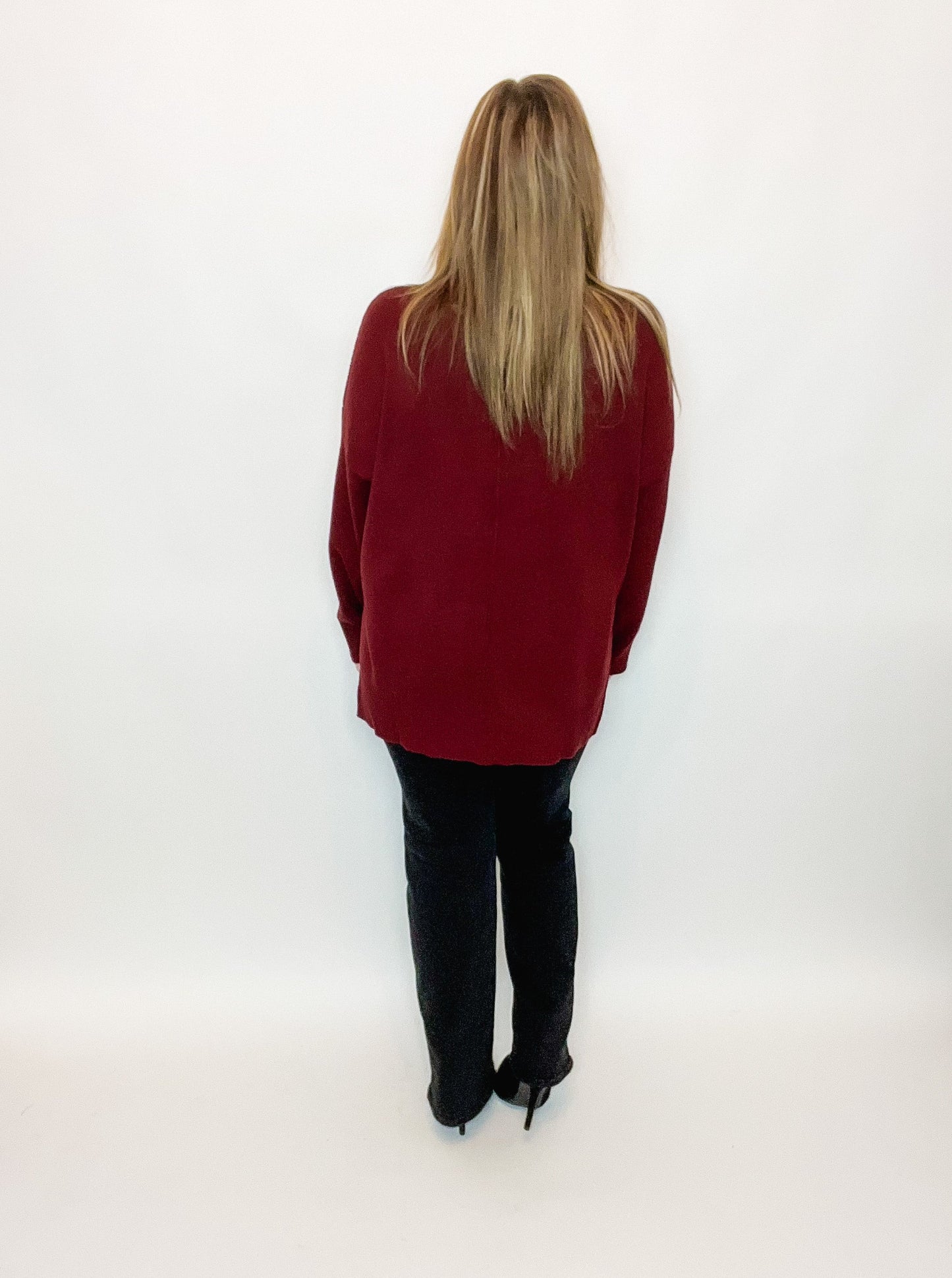 Front Seam Knit Sweater