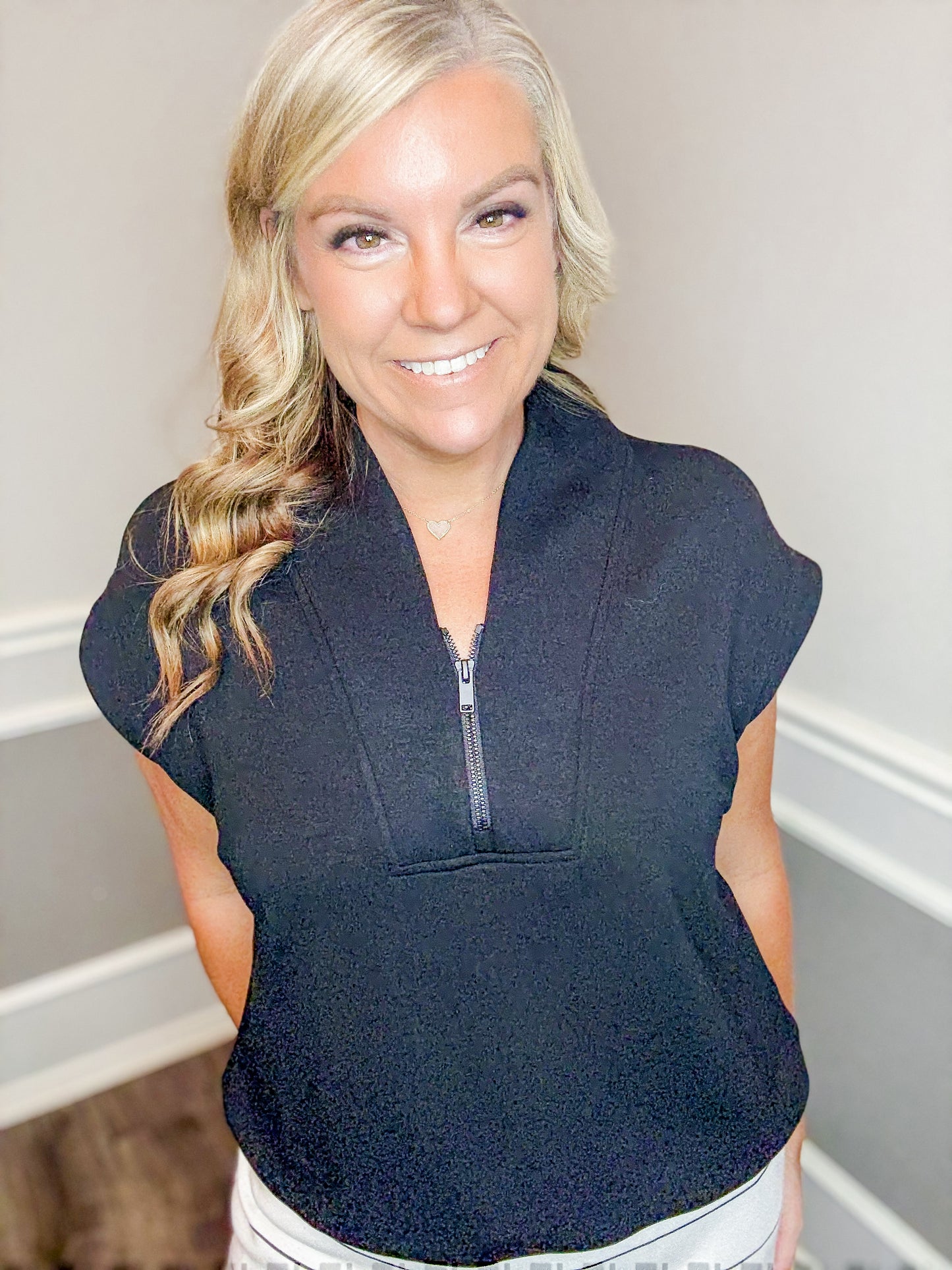 Modal Scuba Luxe V-neck Sleeveless Top