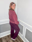 Butter Soft Straight Yoga Pants |WINE|