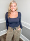 Denim Leopard Barrel Jeans
