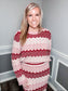 Multi-Color Chevron Sweater Top
