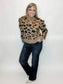 Leopard Mock Neck Sweater