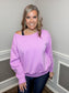 Fleece Boat Neck Sweatshirt