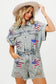 American Flag Sequin Romper