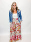 Floral Wide Leg Pants |ROSE|