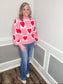 Checkered Heart Sweater