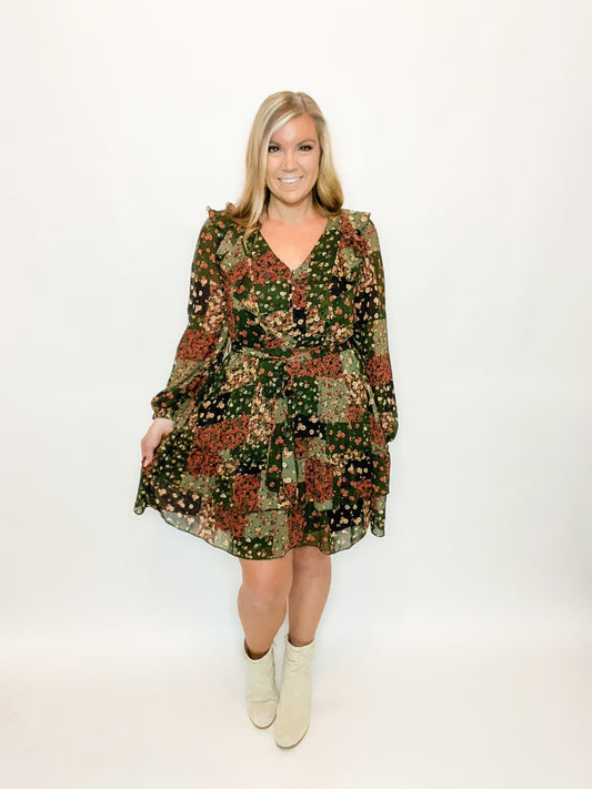 Floral Mini Dress - 1 small left