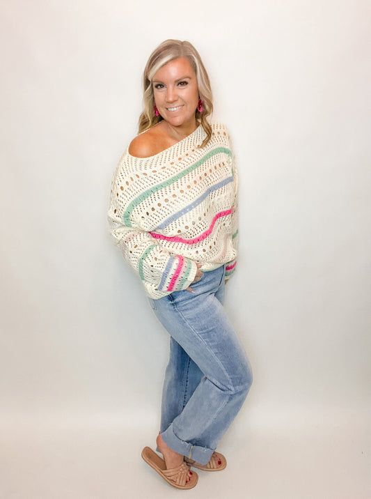 Pointelle Sweater