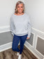 Fleece Boat Neck Sweatshirt |GREY|