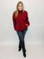 Front Seam Knit Sweater