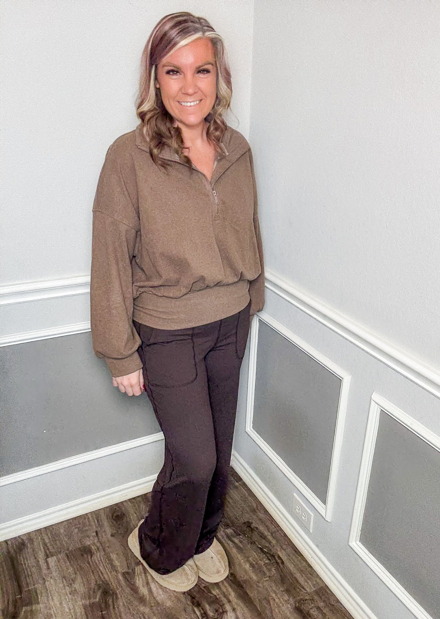 Butter Soft Straight Yoga Pants |French Press|