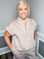 Scuba High Neck Half Zip Top