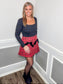 Velvet Bow Holiday Skort