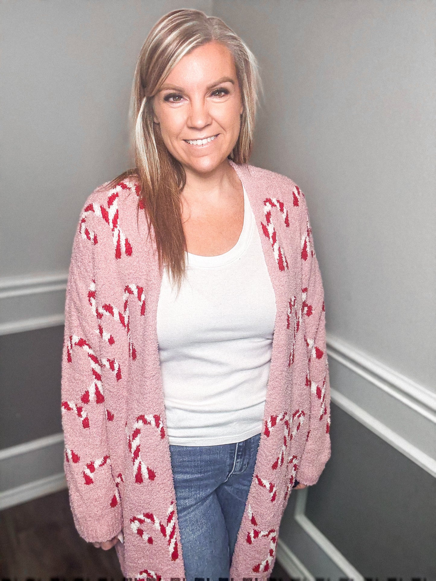 Candy Cane Cloud Cardigan PREORDER