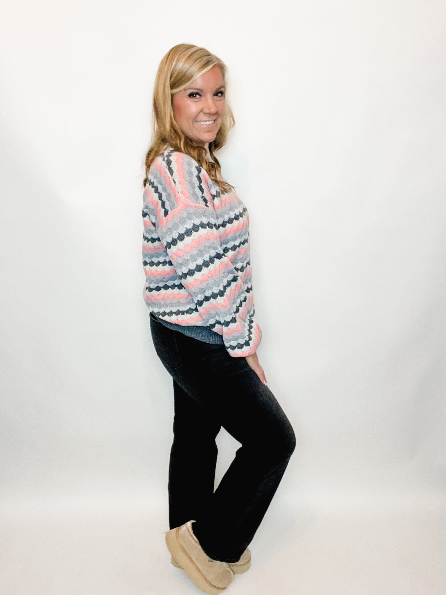 Striped Dot Multicolor Sweater