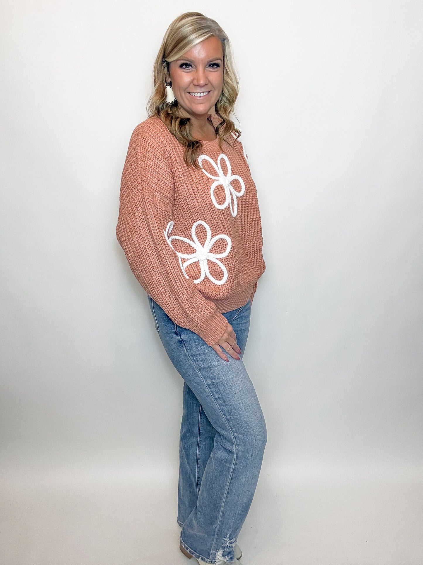 Flower Stitch Sweater