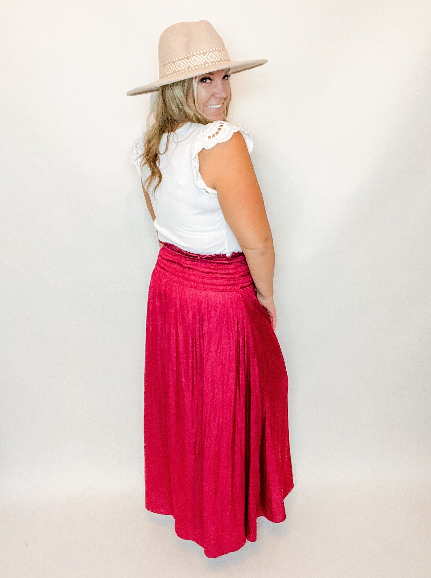 Woven Maxi Skirt