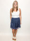 Smocked Tiered Mini Skirt