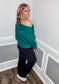 Off the Shoulder Sweatshirt |HUNTER|